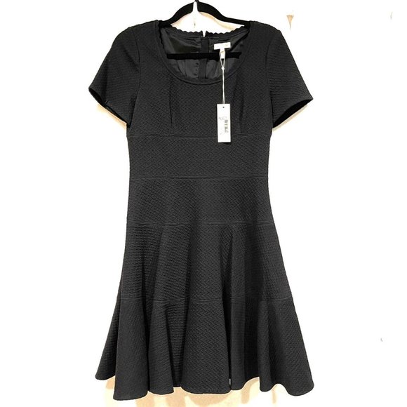 Rebecca Taylor Dresses & Skirts - Rebecca Taylor Navy Scoop Neck Dress 6
